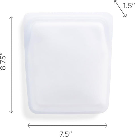 Stasher freezer-safe bag preserves ingredients for later meals.