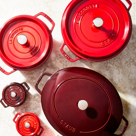 STAUB cocotte is dishwasher safe but hand washing is recommended.