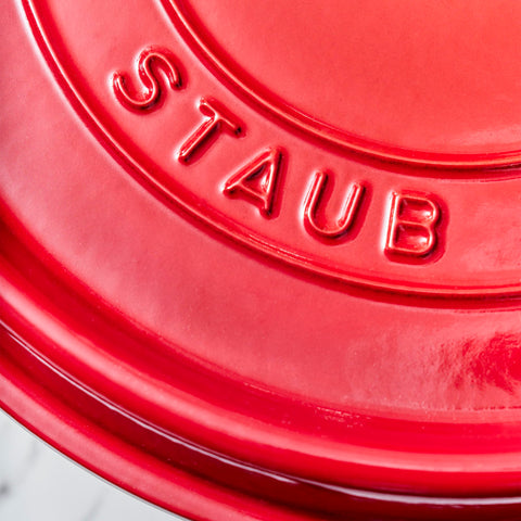 STAUB enamel finish blends kitchen performance with elegant table presentation.