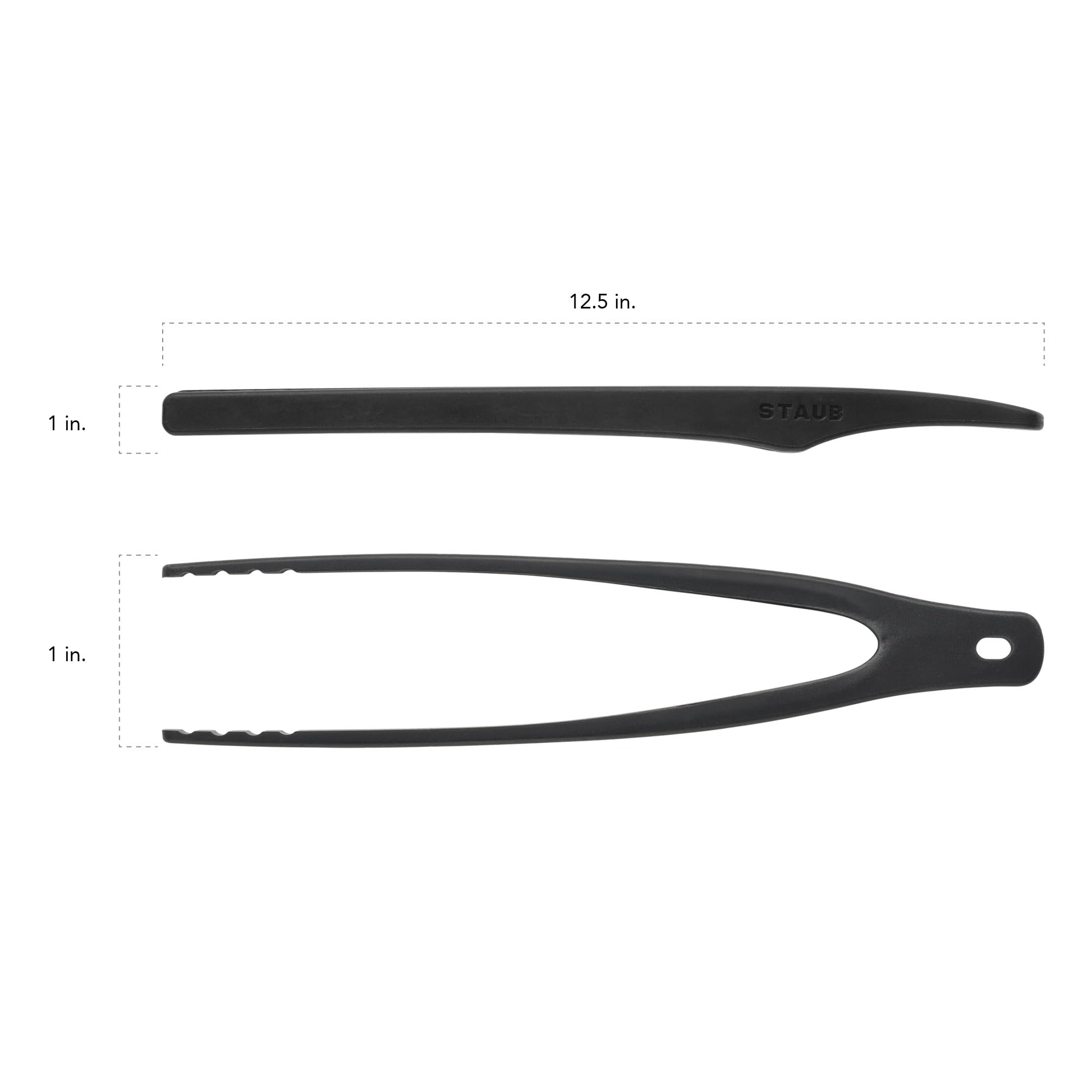 Staub BPA-free silicone kitchen tool designed for high heat and easy cleaning.