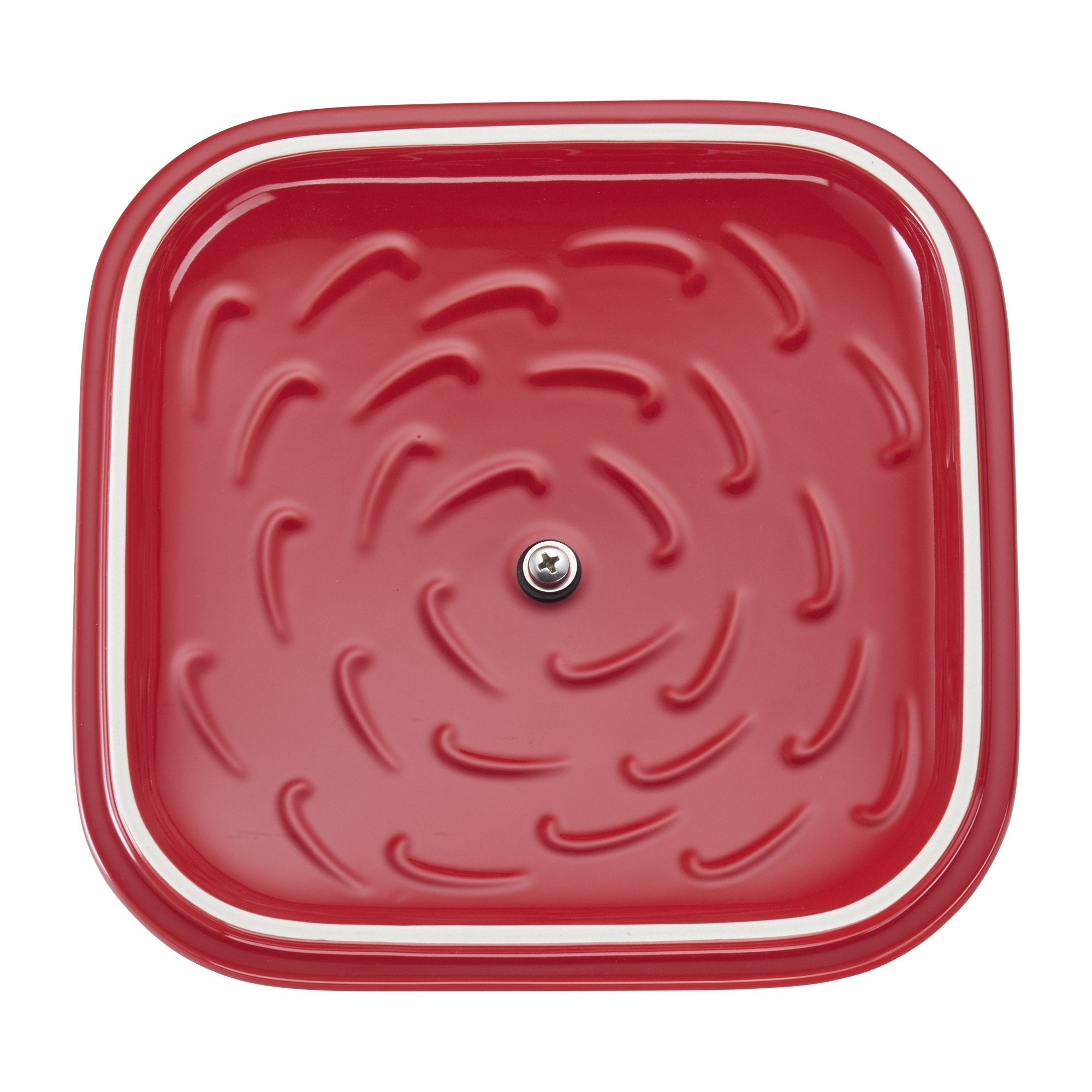 STAUB ergonomic grip handles for easy oven-to-table transfer.