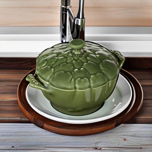 STAUB Cocotte Basil on spring table as decorative and functional piece