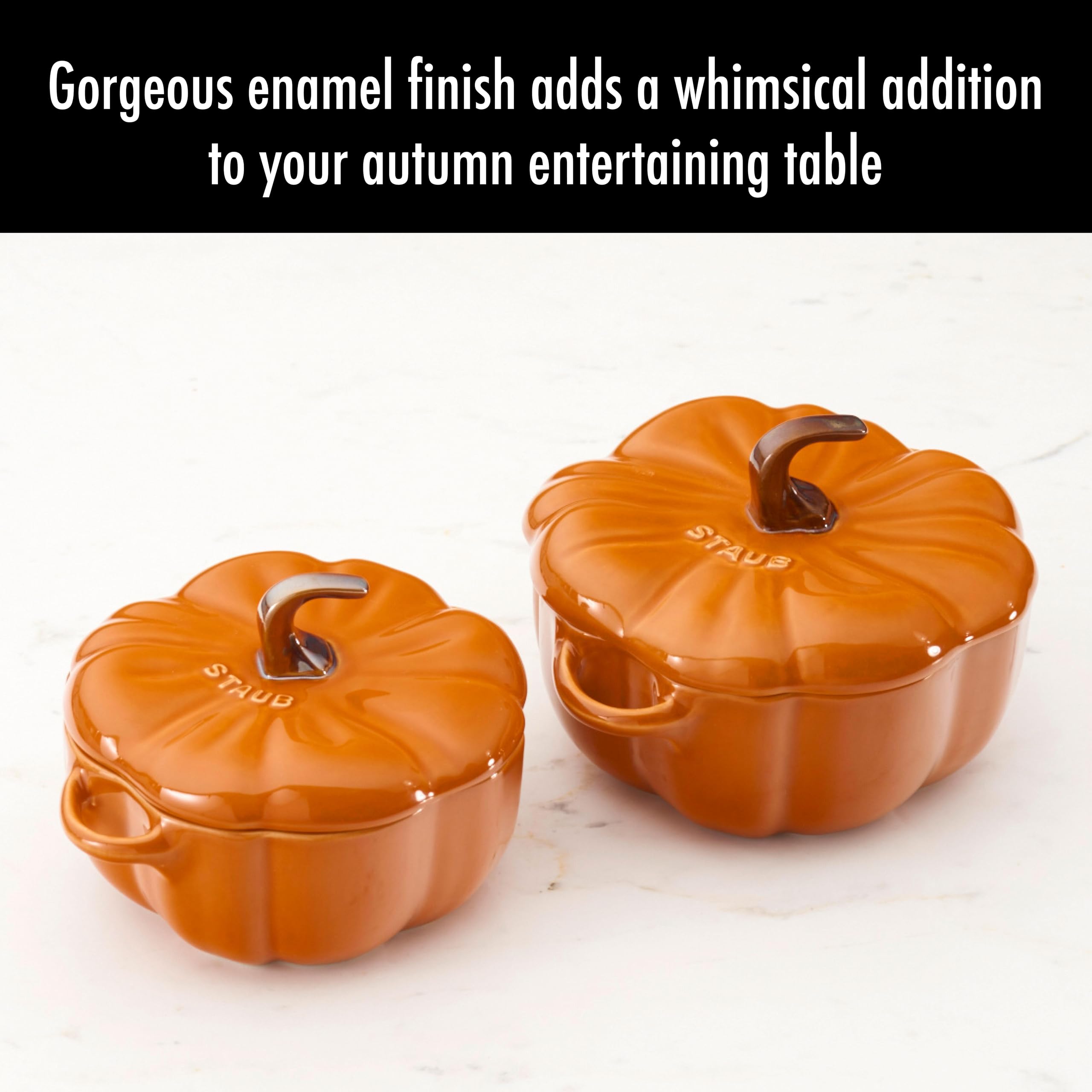 STAUB pumpkin evenly diffuses heat to keep meals warm