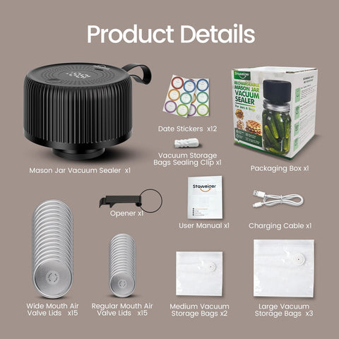 Staweiger wireless portable design enables cordless sealing anywhere