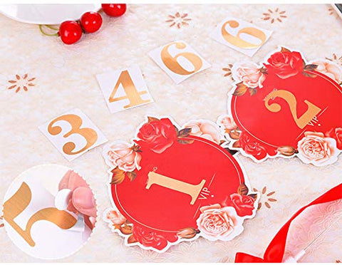 StayMax 1-30 stickers closeup shows bold numerals and clean edges for visibility.