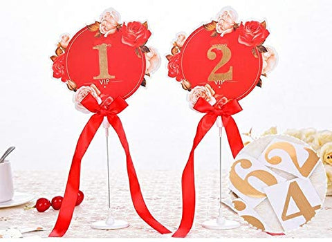 StayMax wedding table decor stickers arranged at a reception for elegant ambiance.