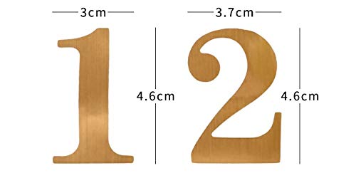StayMax self-adhesive table number sticker applied to place cards for quick organization.