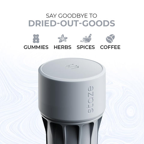 Staze Preserve click-seal close-up demonstrates airtight seal for lasting freshness