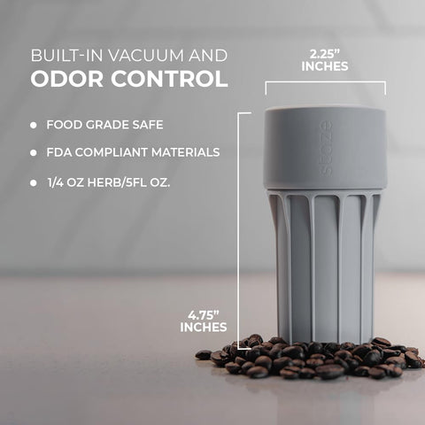 Staze Preserve portable jar ideal for on-the-go storage and travel use