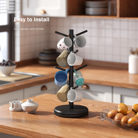 STDDRE decorative mug rack for office adds chic organization to break rooms