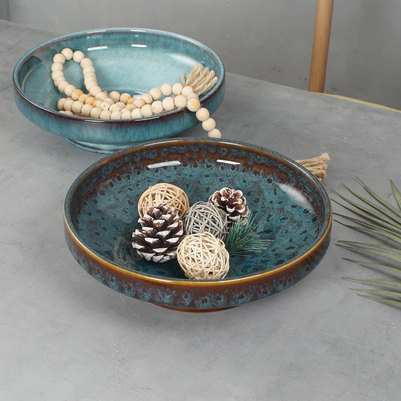 STE-CER Peacock Green porcelain, dishwasher-safe, easy to clean after entertaining.