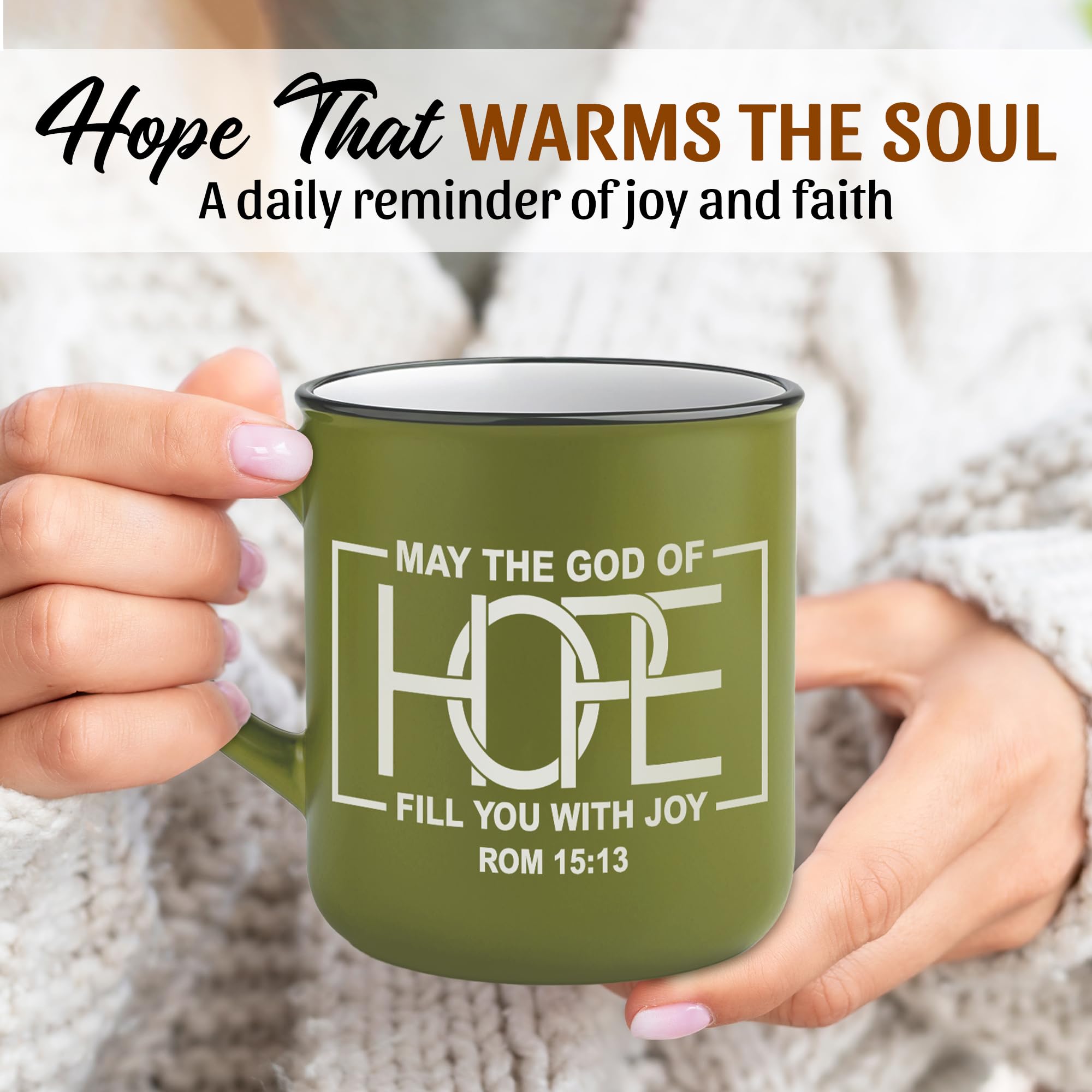 Steadfast Selections engraved verses mug designed for daily devotion.