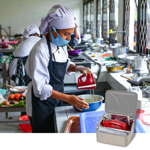 Steadtep travel-ready bag demonstrates compact storage for on-the-go kitchens