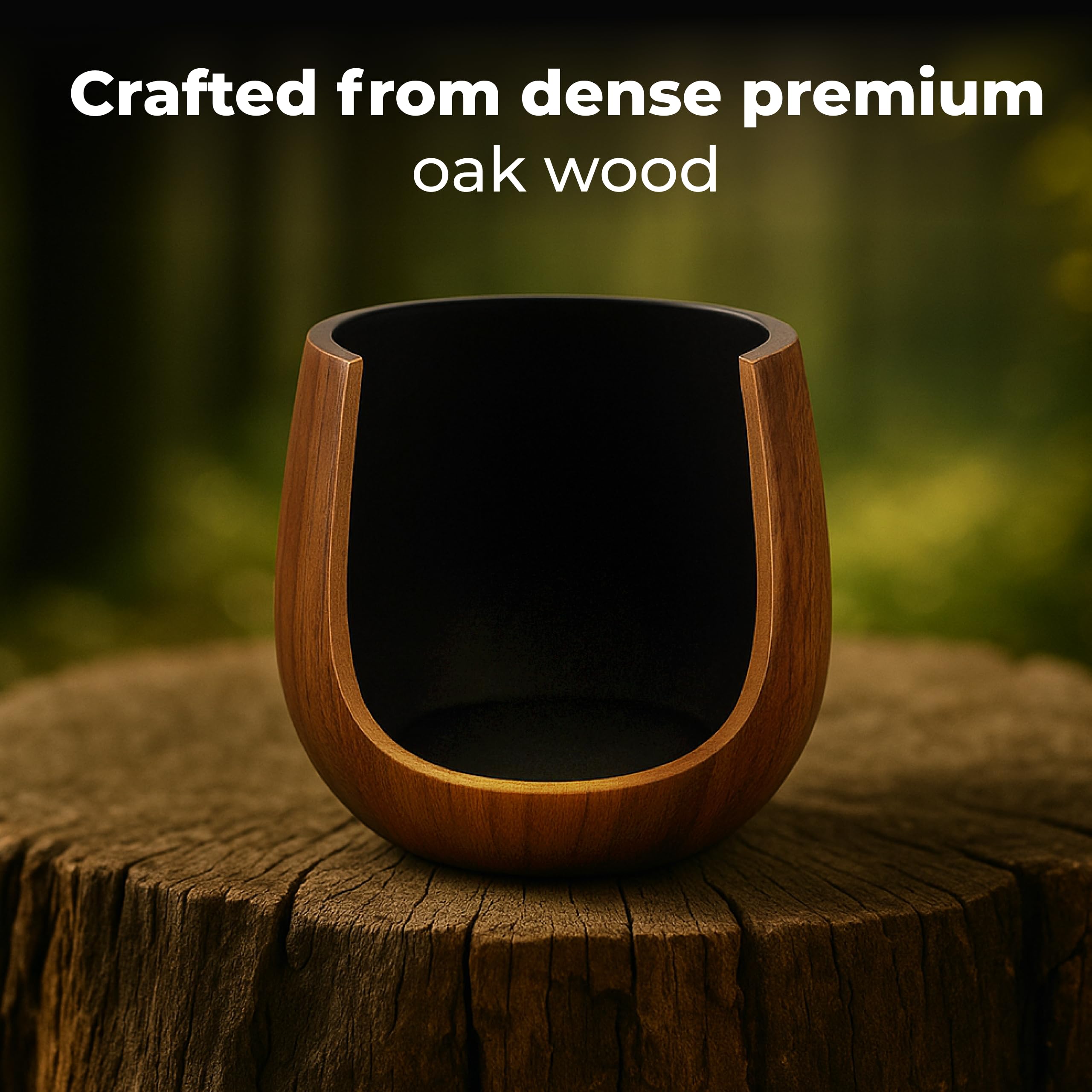 STEAKMAN XWOOD oak grain close-up showcases premium material and craft