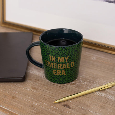 Steel Mill & Co Wicked Mug displayed at a book club table.