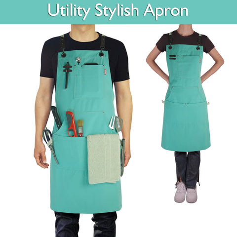 Stenffy apron canvas durable construction for long-lasting kitchen and workshop wear.
