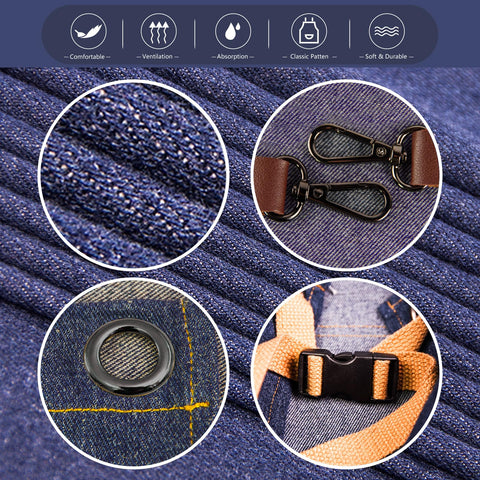 Stenffy full-coverage design protects clothes from grease and dirt.