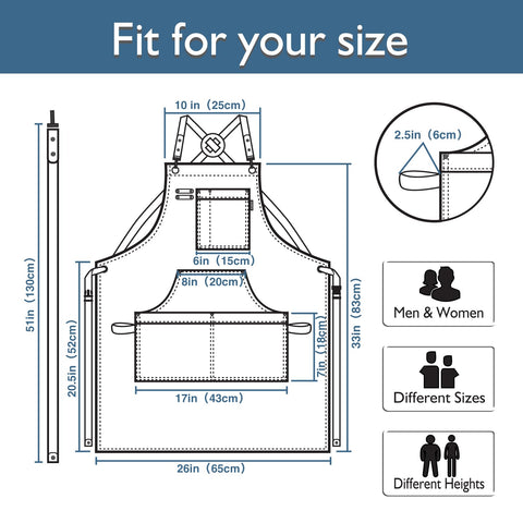 Stenffy apron full-coverage protection keeps clothes clean during messy tasks.