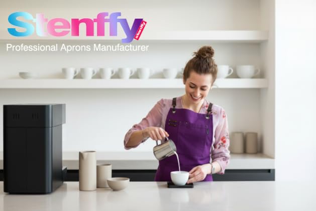 Stenffy apron multifunctional pockets help organize tools, phone, and notebooks.