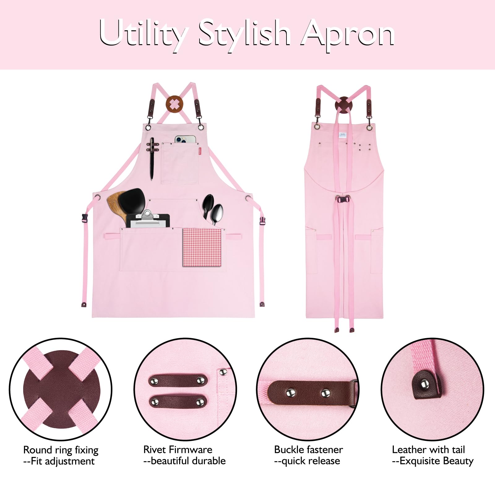 Stenffy apron quick-release strap for easy, adjustable fit