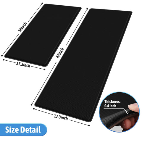 StepLively kitchen mat 173x47, side view, long runner for kitchen or hallway