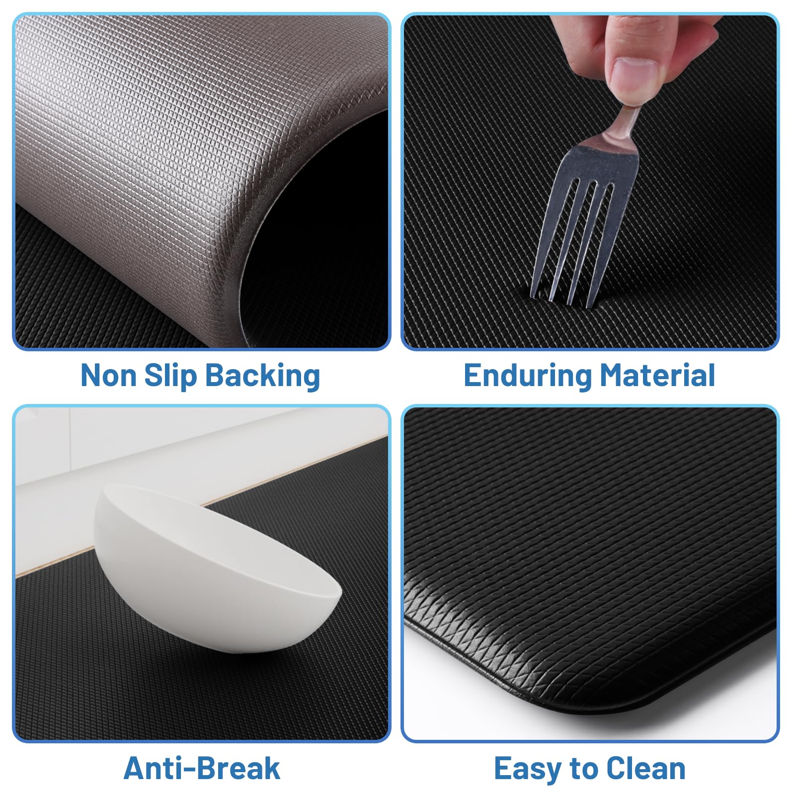 StepLively textured top mat, tactile grip for steady standing