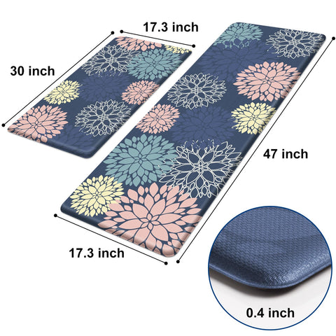StepLively floral pattern design brightens kitchen decor while you cook.