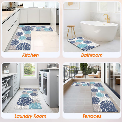 StepLively two-piece mat set for laundry and office use