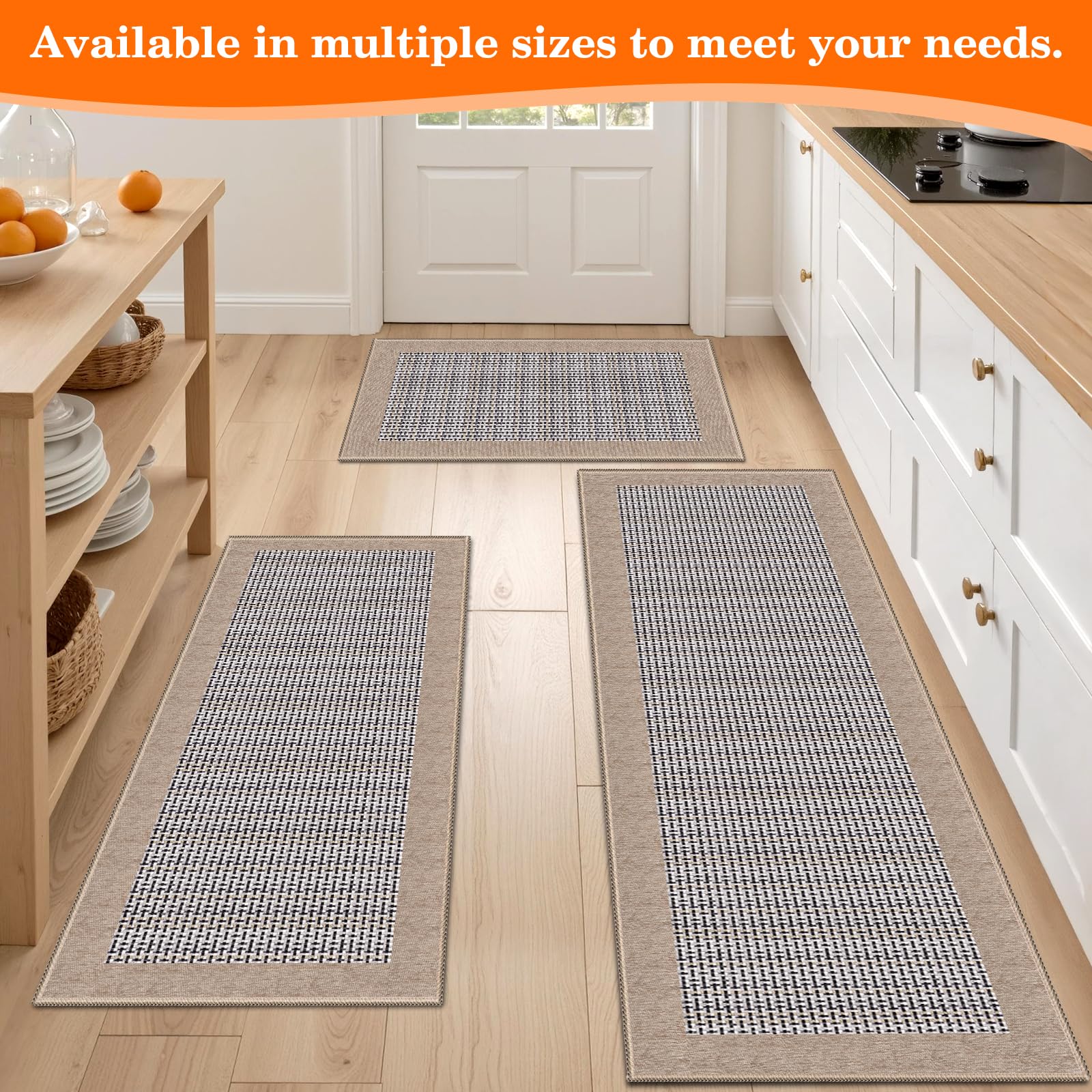 StepRite absorbent kitchen rug shields floors from spills and drops