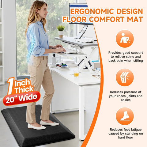 StepRite anti-fatigue design supports your feet during long tasks.