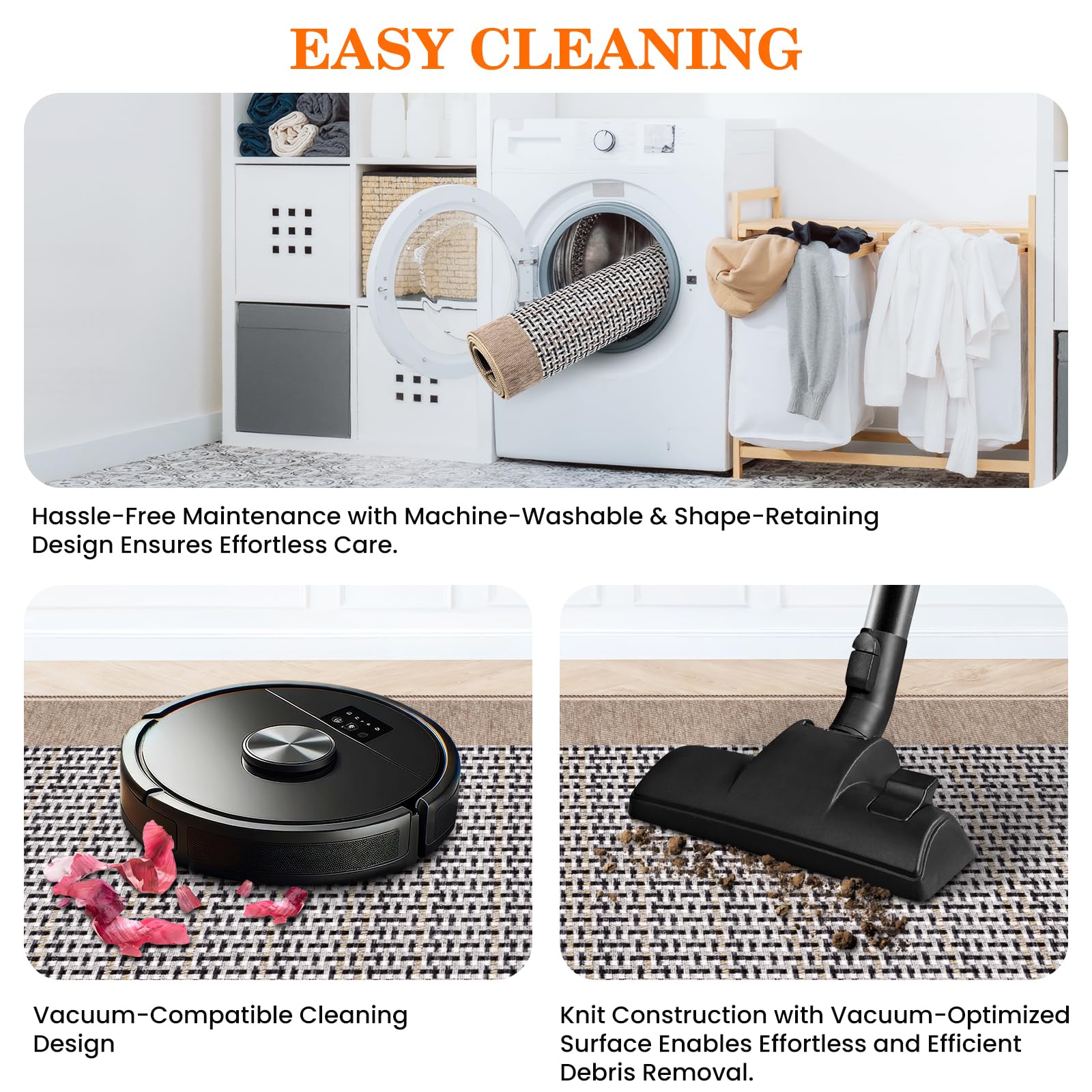 StepRite khaki kitchen mat near the sink absorbs moisture and protects floors