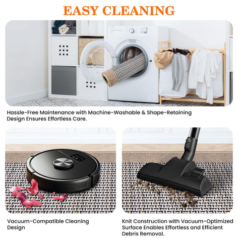StepRite khaki kitchen mat near the sink absorbs moisture and protects floors