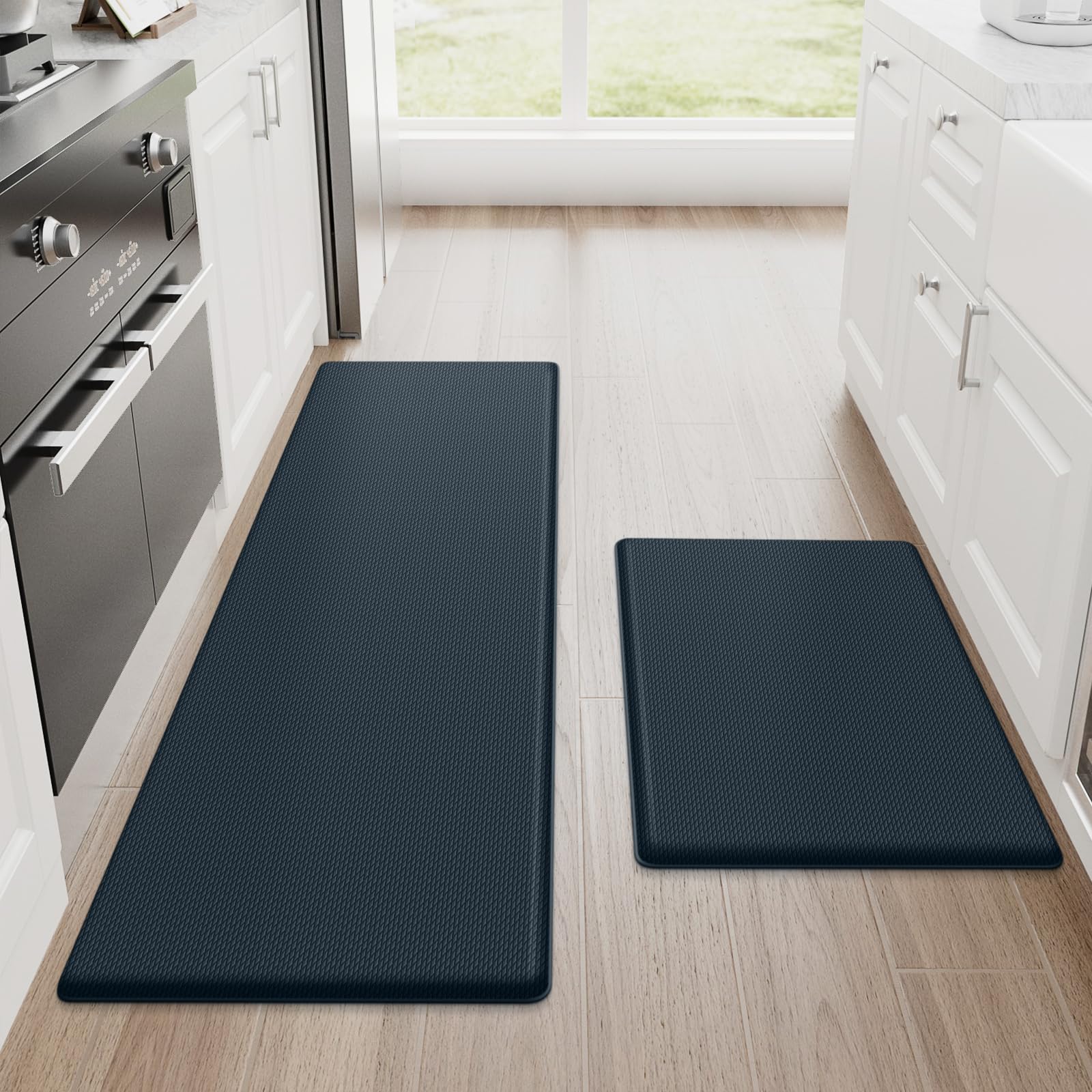 StepRite kitchen mat anti-fatigue cushioning supports comfortable standing while cooking