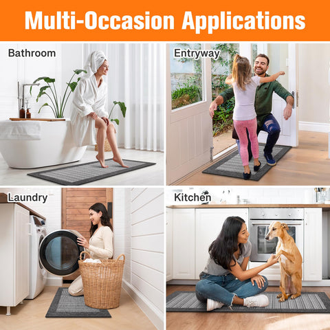 StepRite mats suitable for entryways, laundry rooms, and pet zones