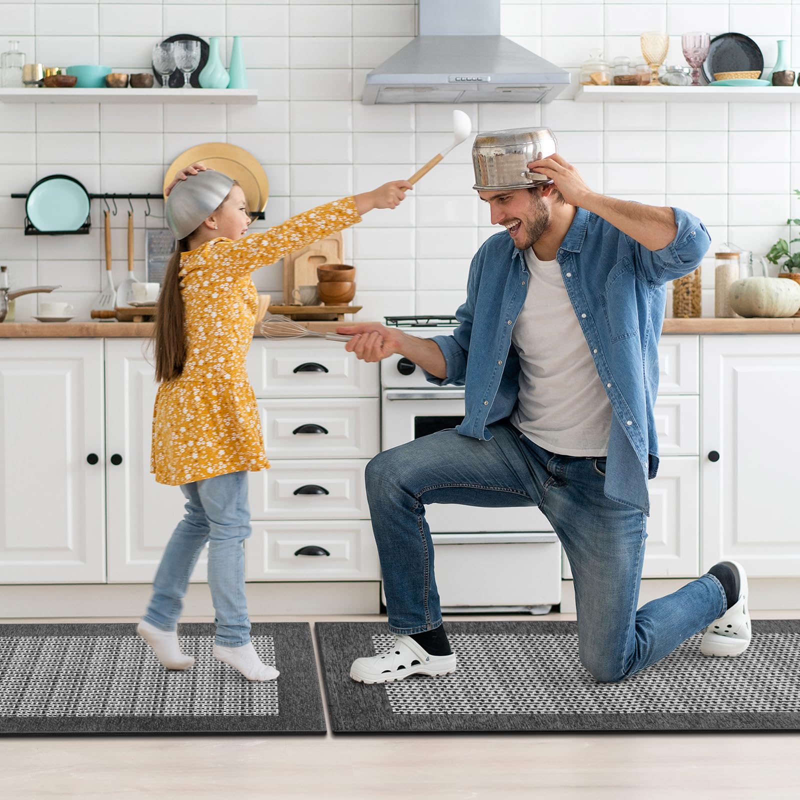 StepRite machine-washable kitchen mats simplify cleanup after meals