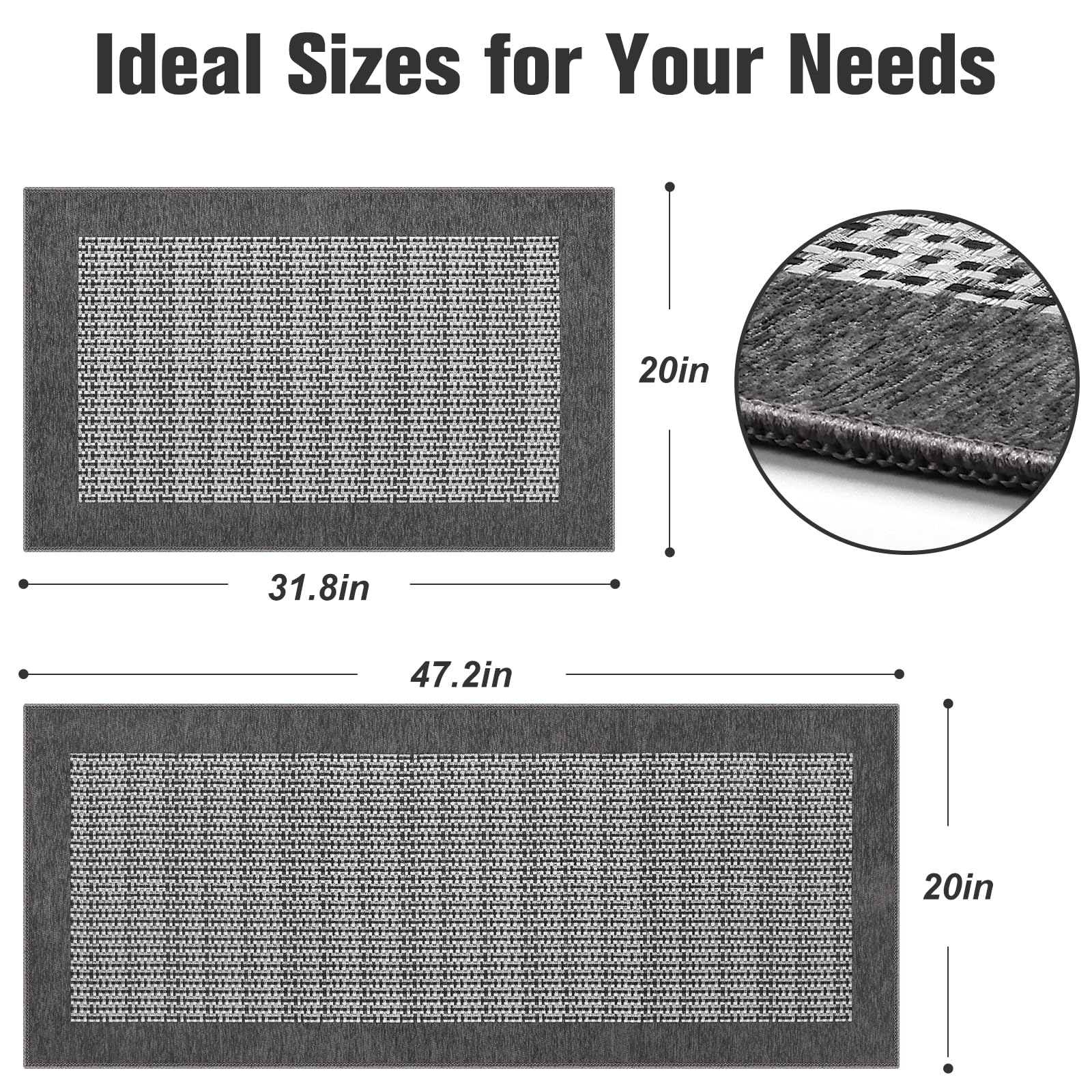 StepRite chenille kitchen mat offers soft underfoot comfort during cooking