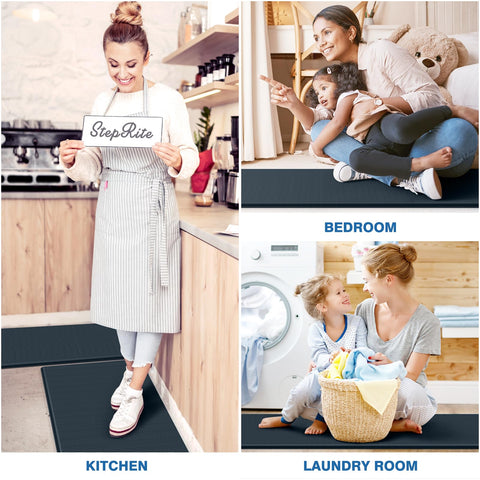 StepRite kitchen mat versatile for kitchen, laundry, desk, and entryways