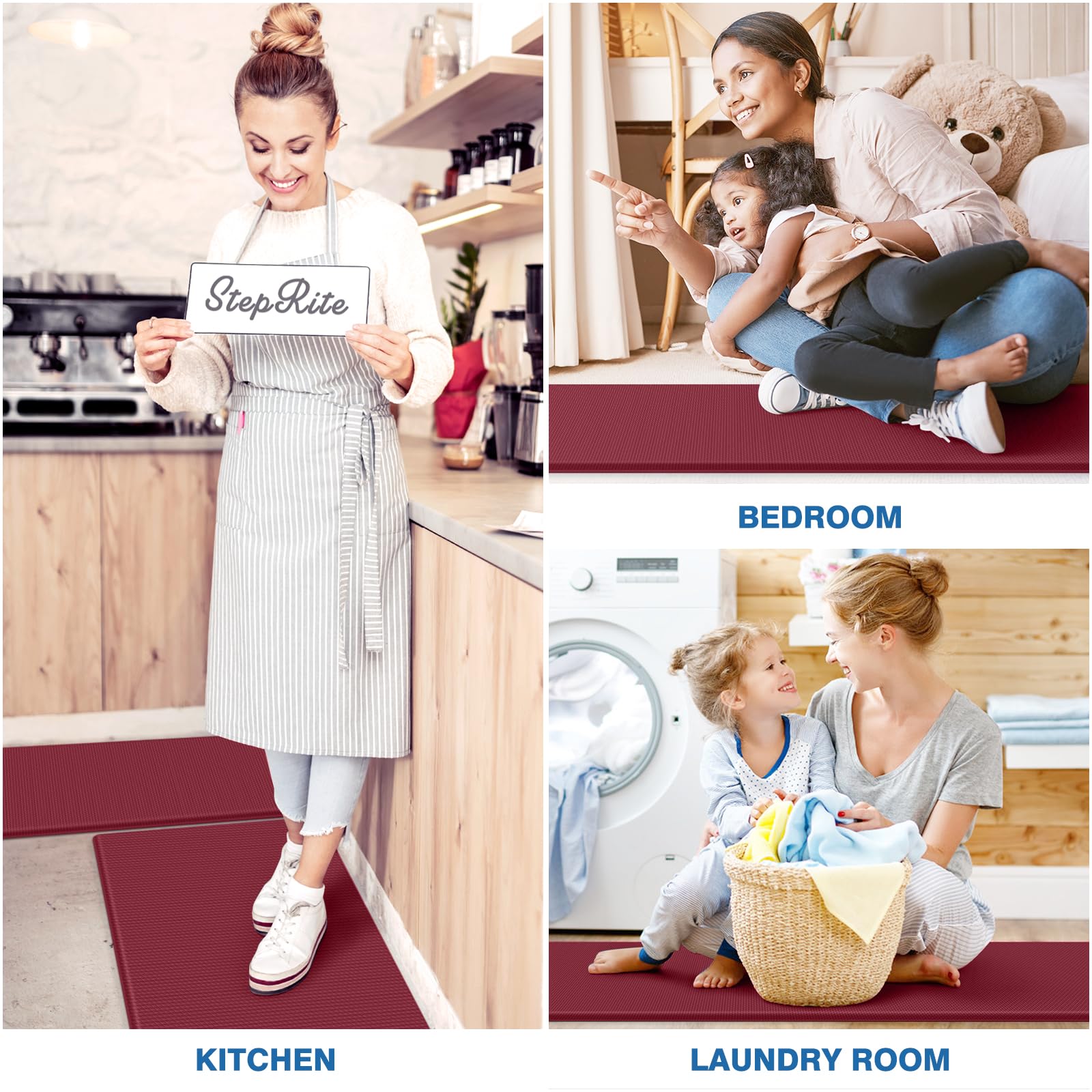 StepRite 2-piece set provides versatile coverage for kitchen and office areas