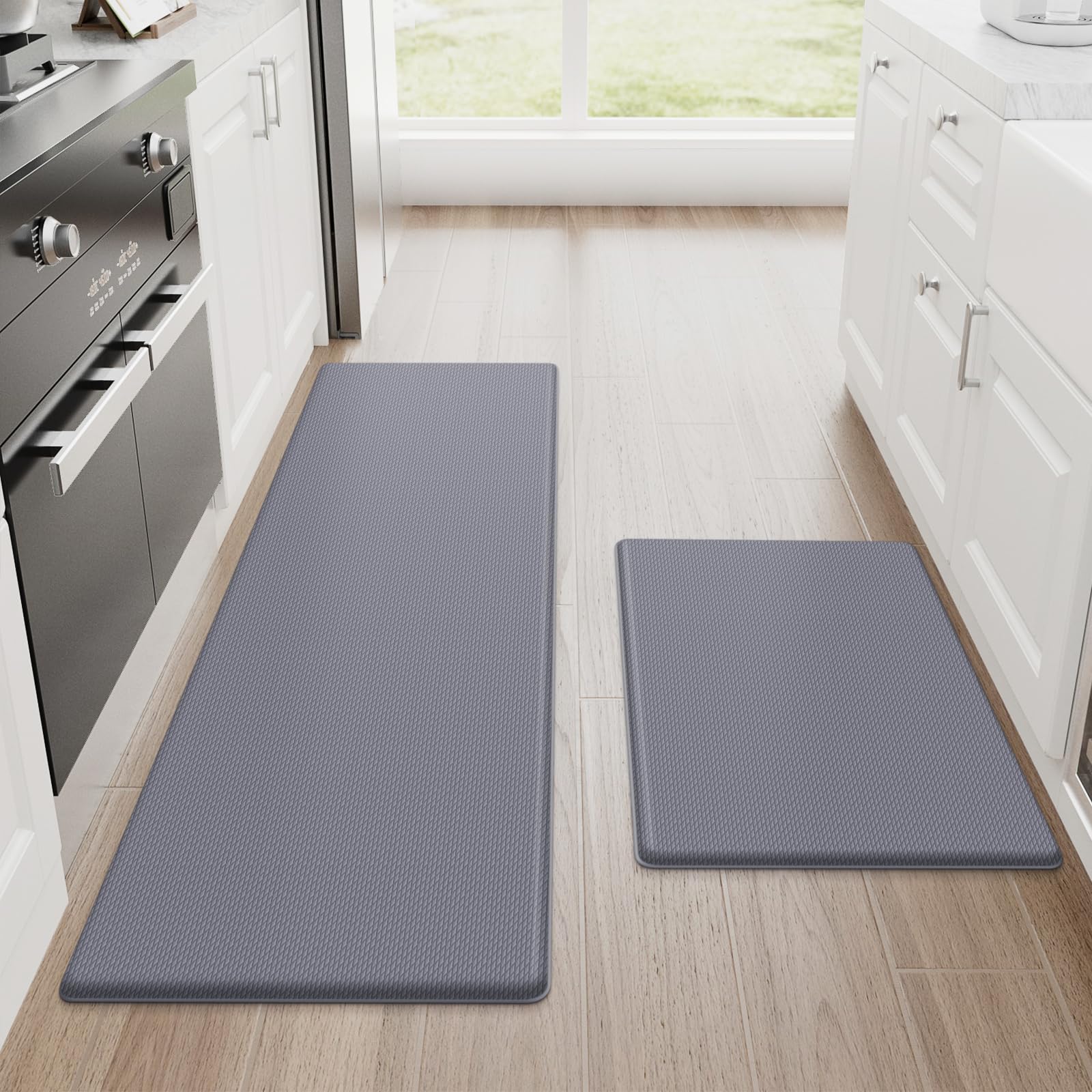 StepRite kitchen mat with anti-fatigue cushion for extended cooking sessions