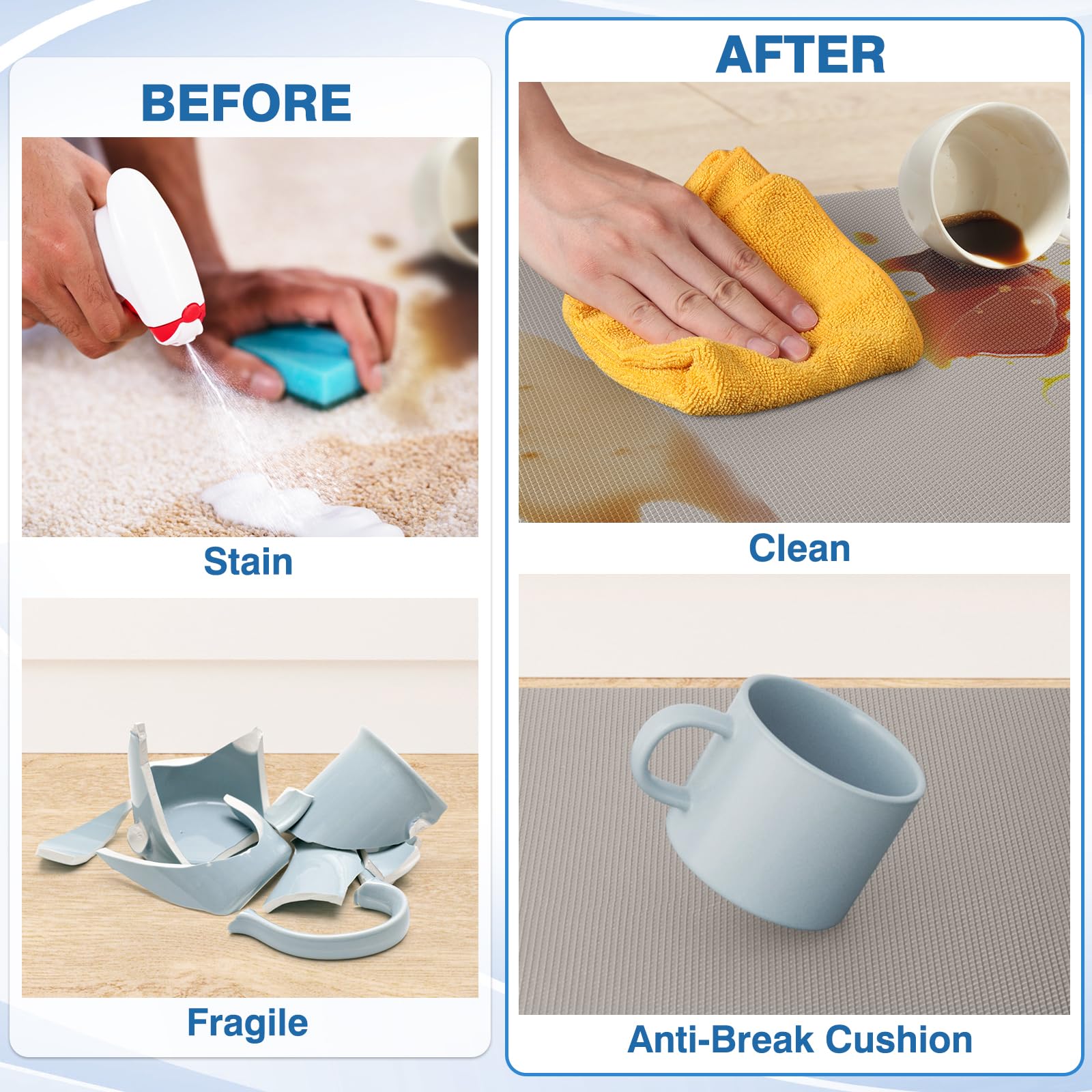 StepRite 0.4-inch cushioned mat provides soft support during cooking tasks.