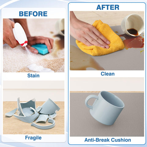 StepRite 0.4-inch cushioned mat provides soft support during cooking tasks.