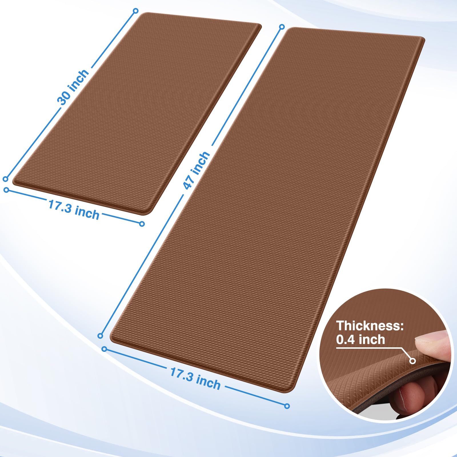 StepRite cushioned anti-fatigue mat relieves foot strain during cooking
