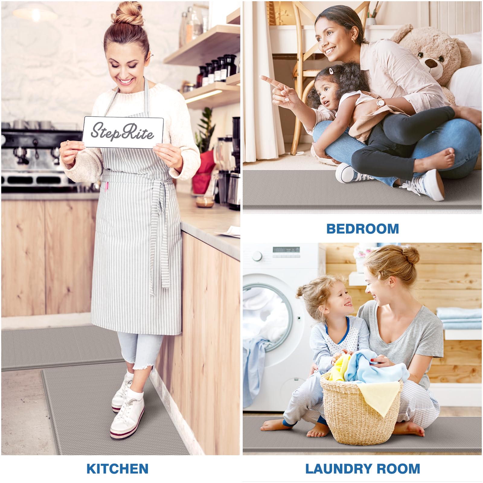 StepRite durable material maintains shape for long-term kitchen use.