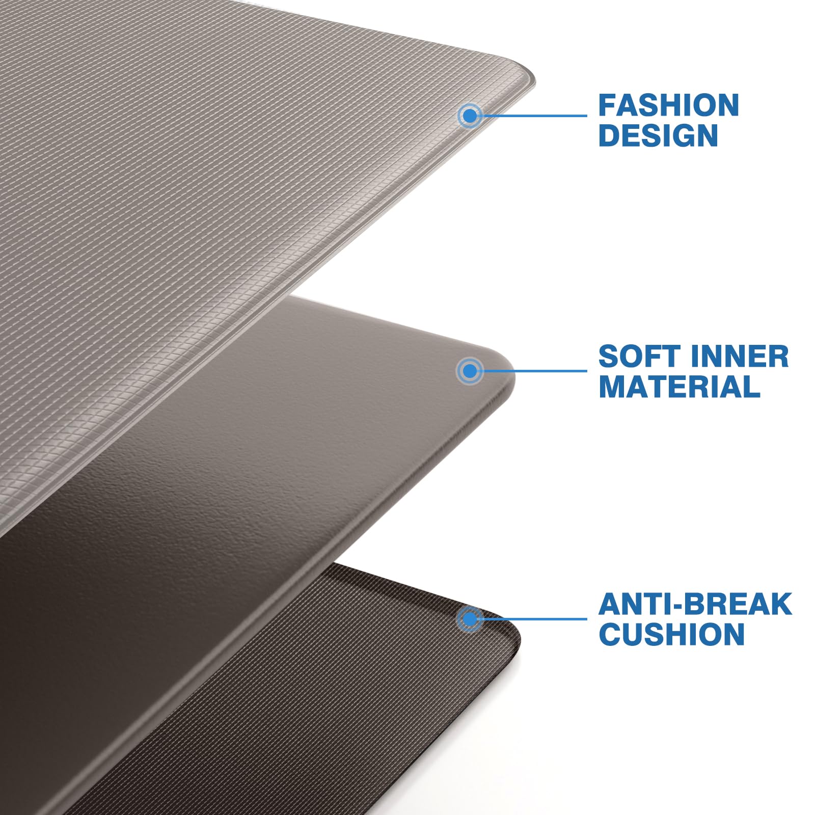 StepRite kitchen mats in a modern kitchen setup offering ample standing space.