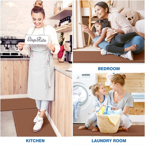 StepRite versatile mats for kitchen, laundry, desk and doorway use