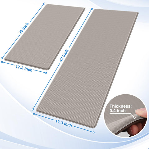 StepRite kitchen mats with non-slip backing on a dry floor for safe placement.