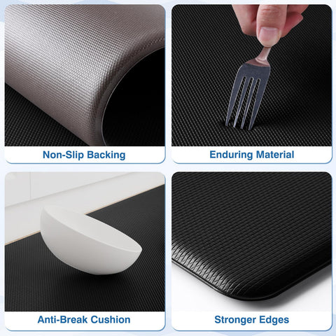StepRite mat back shows non-slip backing on floor