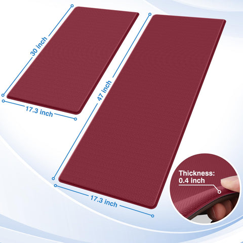 StepRite mats show non-slip backing to stay secure on kitchen floors