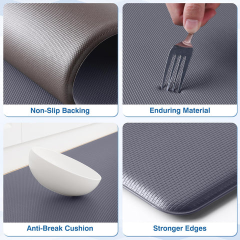 StepRite mat features stain-resistant texture easy to wipe clean after spills