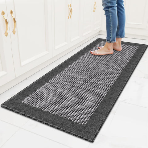 StepRite kitchen rug absorbent chenille for spills and comfort while cooking